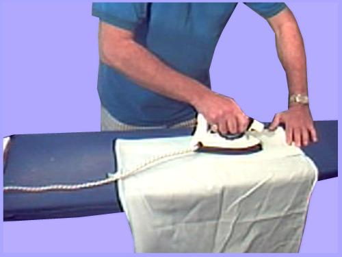 ironing a pillow 2
