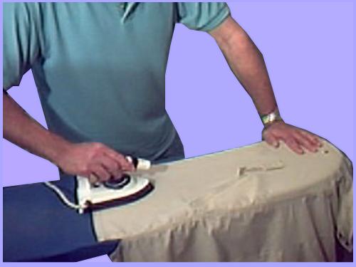 ironing the dress body 3