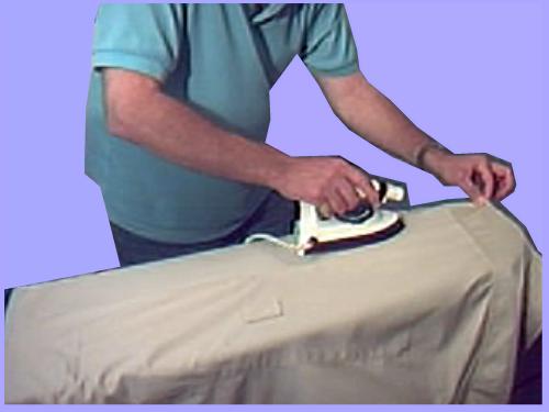 ironing the dress body 4